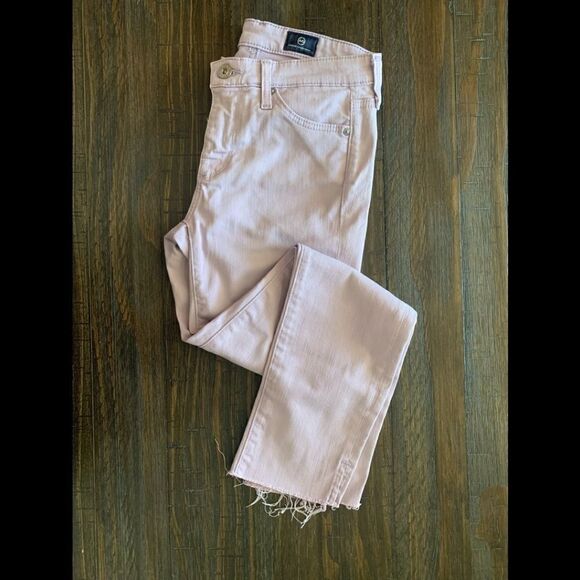 AG Adriano Goldschmied Prima Crop Size 1/3 Lilac - Picture 1 of 11